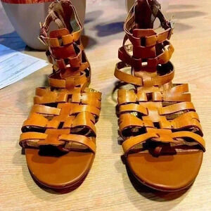 Sam Edelman beautiful tan leather gladiator sandals size 8.5